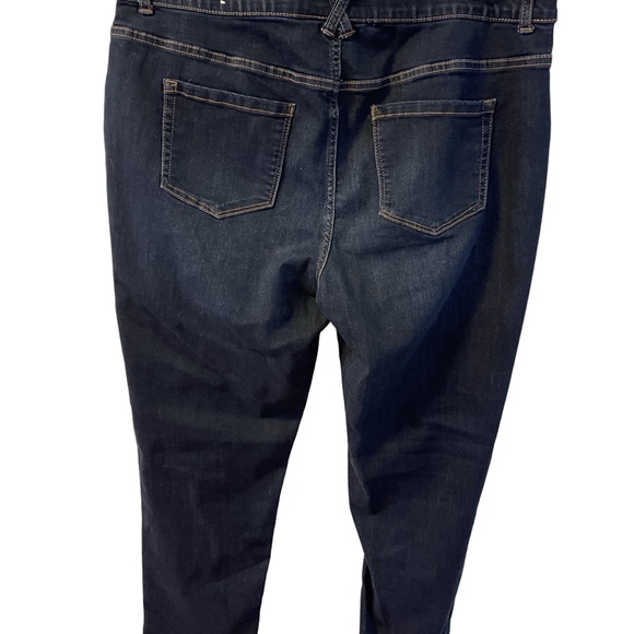CJ Banks Slimming Dark Denim Jeans Sz 18W -VGC - Picture 2 of 8